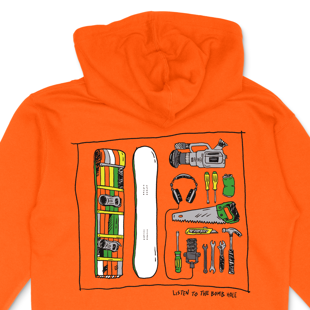 Zeitgeist 2025 orange hoodie